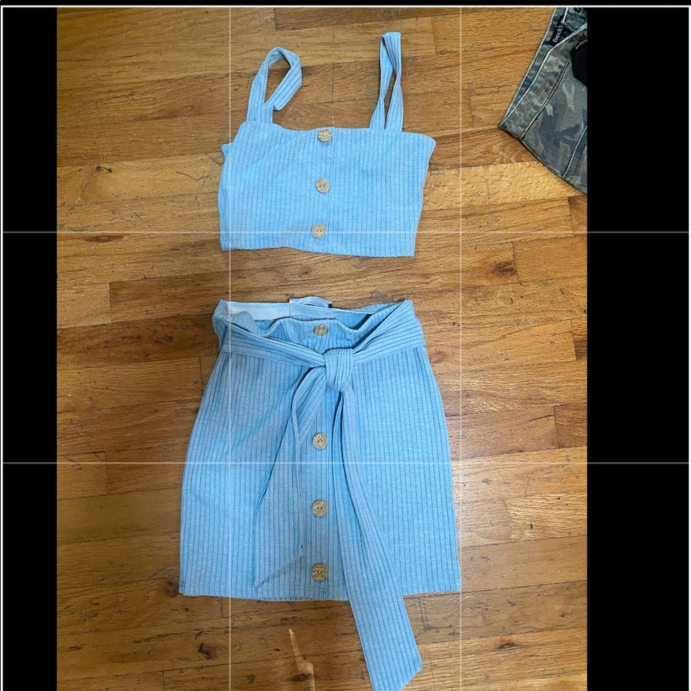 two piece skirt set